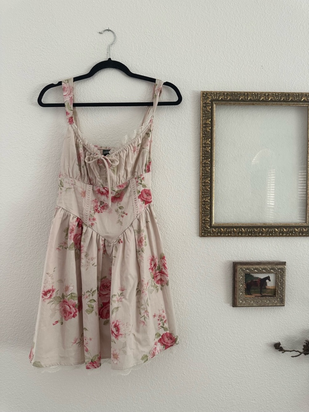NWT TARGET FLORAL CORSET FIT&FLARE MINI DRESS M